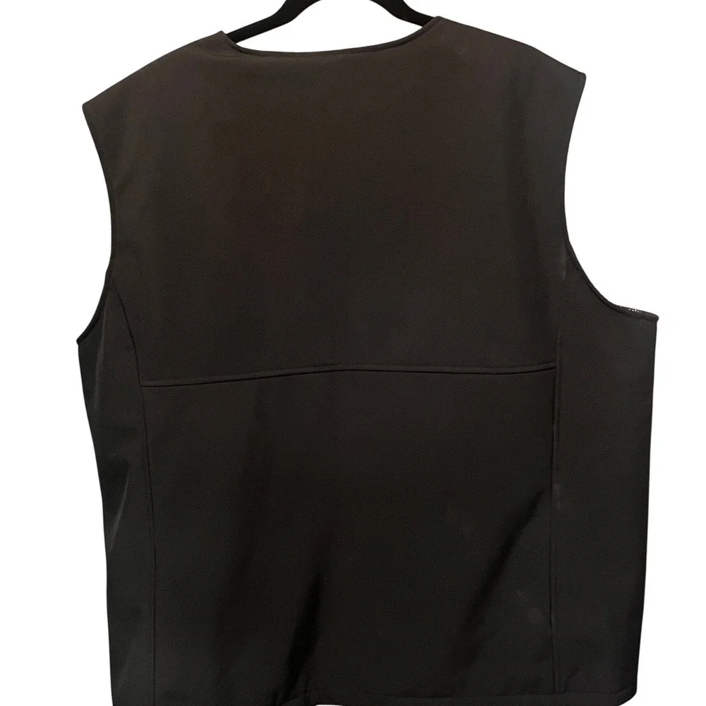 NWOT DOACE Black All-Area Heated Vest USB Powered Size 3XL Full Zip Mesh Lining